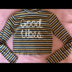Long sleeve crop top GoodVibes Small
